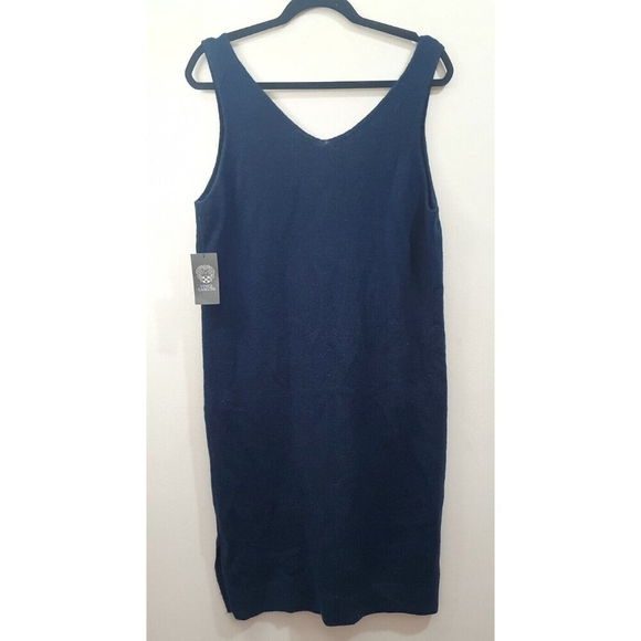Vince Camuto Women's V-Neck Sleeveless Sweater Dress Size L - Picture 5 of 8